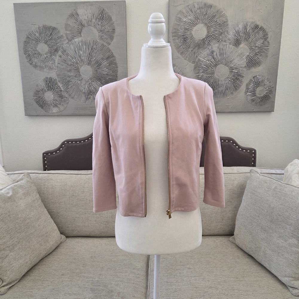 🌹 PHILOSOPHY 🌹 Ponte Zip Pink Front Jacket - (XSP) - Picture 5 of 16